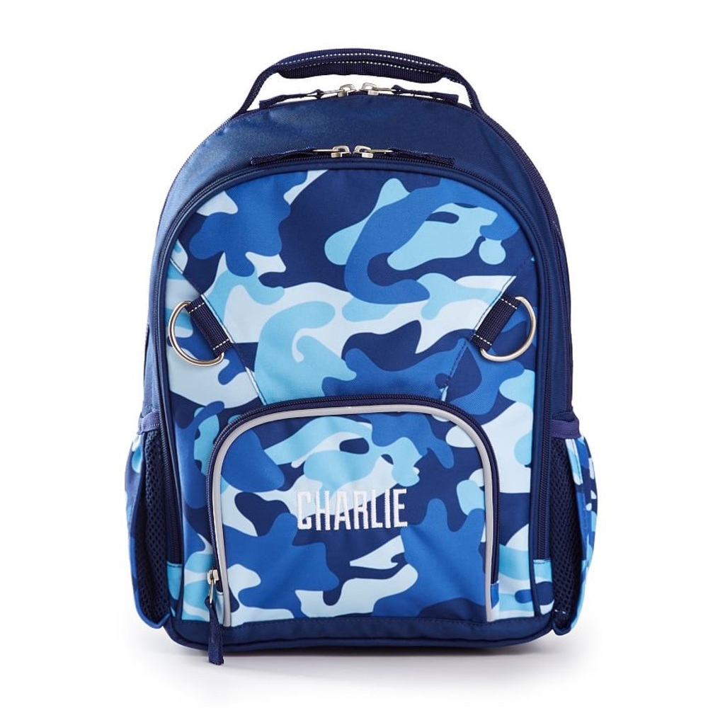 Casey Blue Camo Kids' Backpack By Mark & Graham